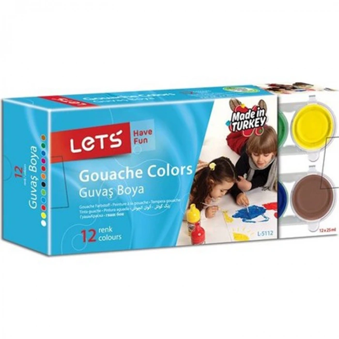 LETS GUAJ BOYA 25 ML 12Lİ  L-5112