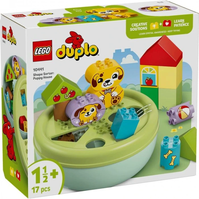 LEGO DUPLO 10441 SHAPE SORTER PUPPY HOUSE  17 PARÇA 18M+