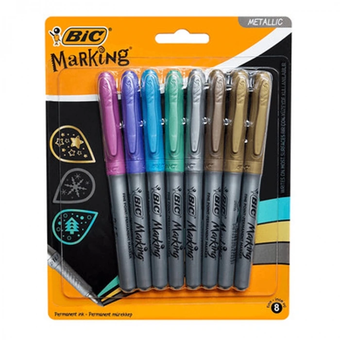 BİC MARKING COLOR METALİK RENKLER 8Lİ BLISTER