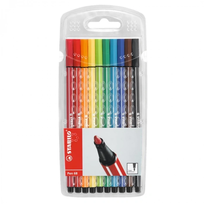 STABILO PEN68 10LU  ŞEFFAF PAKET 6810 PL