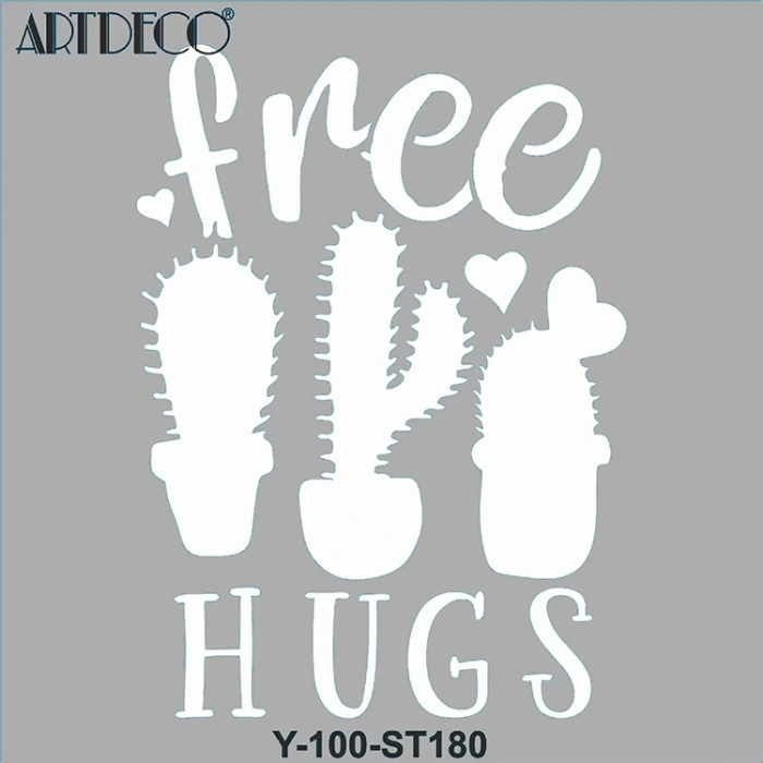 ARTDECO STENCİL 30X30CM SARIL BANA  180