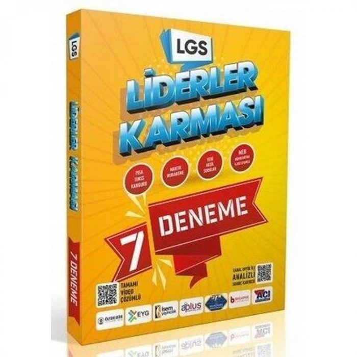LİDERLER KARMASI LGS TAMAMI ÇÖZÜMLÜ 7Lİ DENEME SETİ