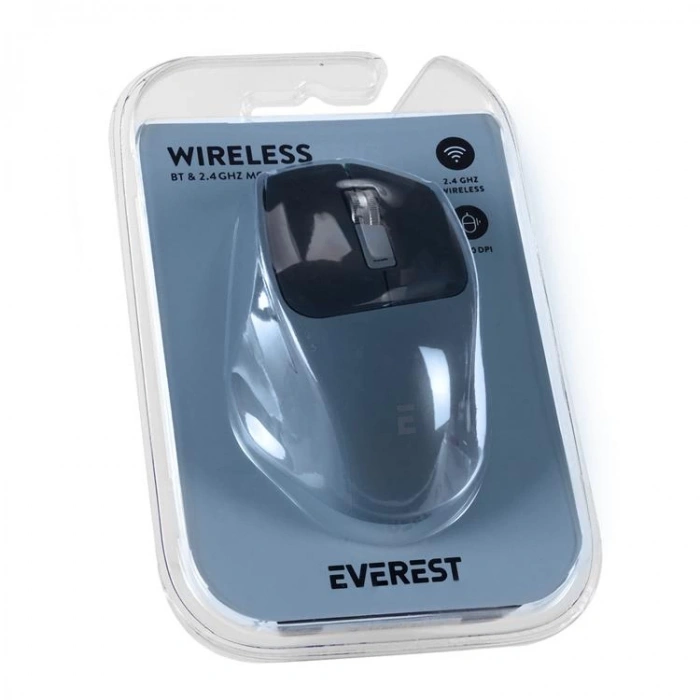 EVEREST SM-BT21 USB 2in1 BLUETOOTH VE 2.4GHz KABLOSUZ MOUSE LACİVERT