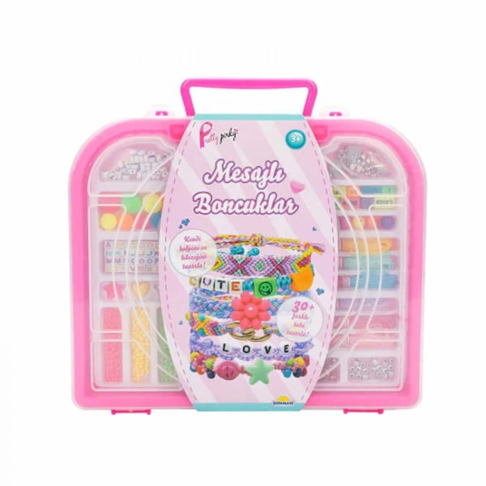 SUNMAN 11032 PRETTY PINKY MESAJLI BONCUK HOBİ TAKI TASARIM SETİ