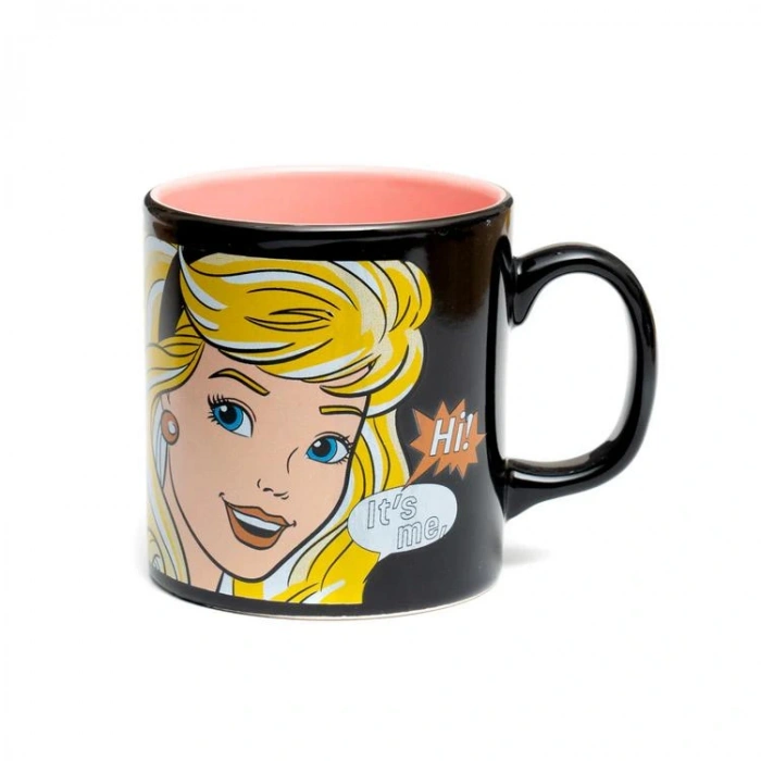 MACMUG 381181 HI BARBIE MUG BARBIE İÇ PEMBE DIŞ SİYAH SERAMİK KUPA