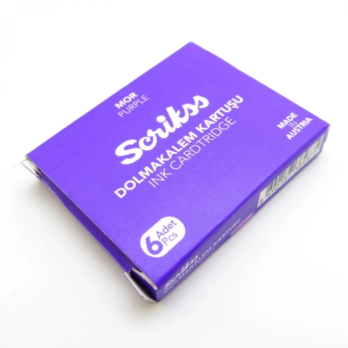 SCRIKSS DOLMA KALEM KARTUŞU 6LI MOR