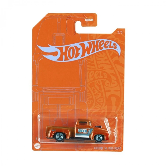 HOT WHEELS MTL-GRR35/ GRR37 MAVİ VE  PARLAK ARABALAR CUSTOM 56 FORD TRUCK