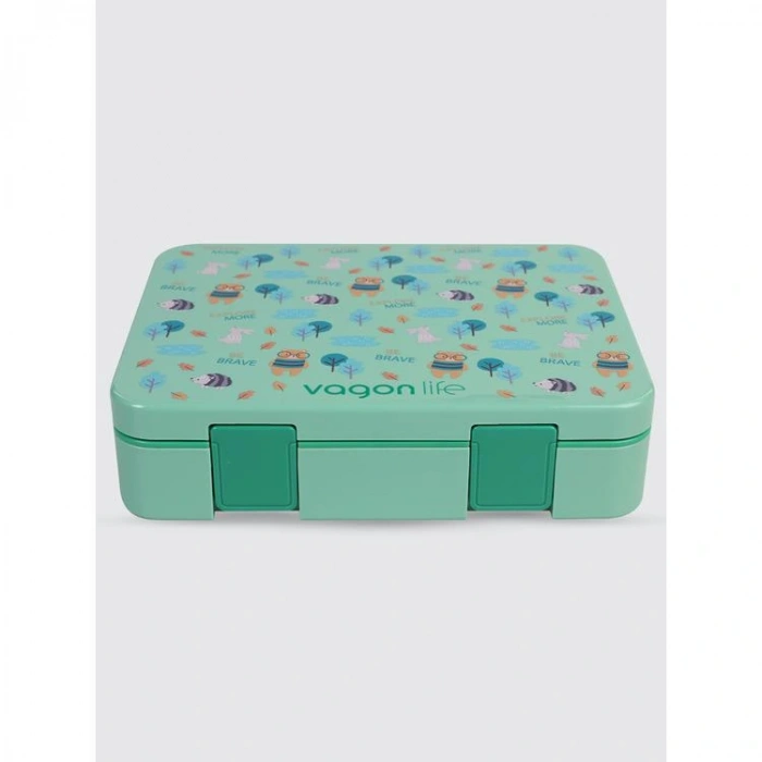 UZSPACE VGN-091 4 BÖLMELİ YEMEK KABI - LUNCH BOX 1300 ML YEŞİL