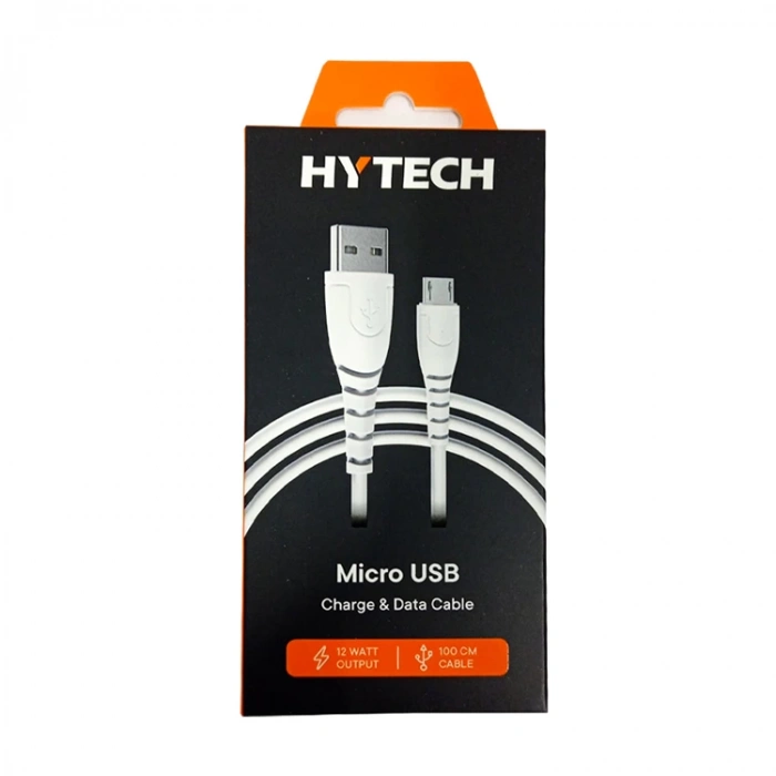 HYTECH HY-XTK10 1M 2.4A MICRO USB BEYAZ HIZLI ŞARJ KABLOSU