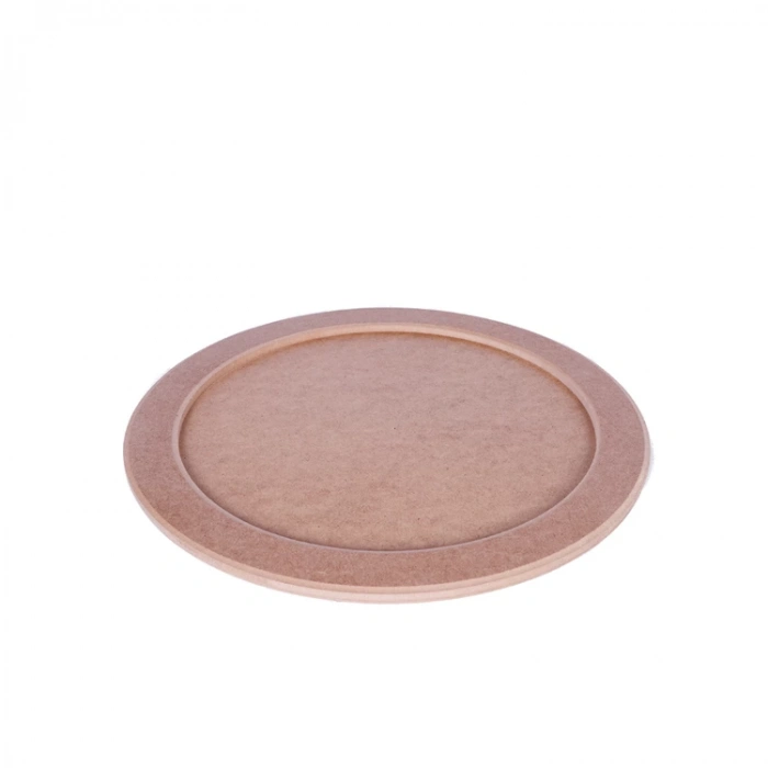 TEKNOPOİNT AHŞAP HOBY TPS-48 YUVARLAK SERVİS TEPSİSİ BÜYÜK