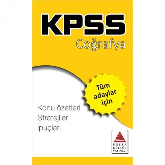 DELTA KÜLTÜR KPSS COĞRAFYA STRATEJİ KARTLARI