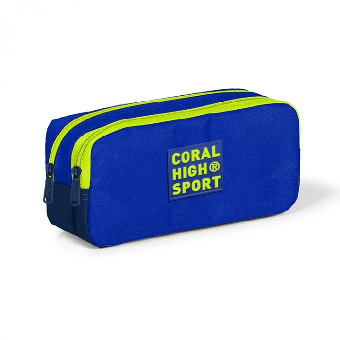 CORAL HIGH 22271 İKİ BÖLMELİ KALEM ÇANTASI SAKS MAVİ-LACİVERT