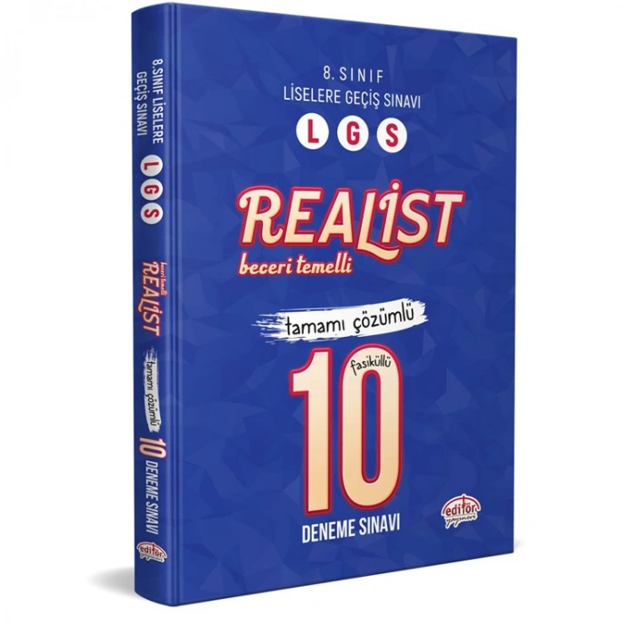 EDİTÖR LGS REALİST BECERİ TEMELLİ TAMAMI ÇÖZÜMLÜ DENEME