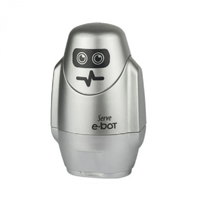 SERVE E-BOT SİLGİLİ KALEMTRAŞ METALİK GRİ