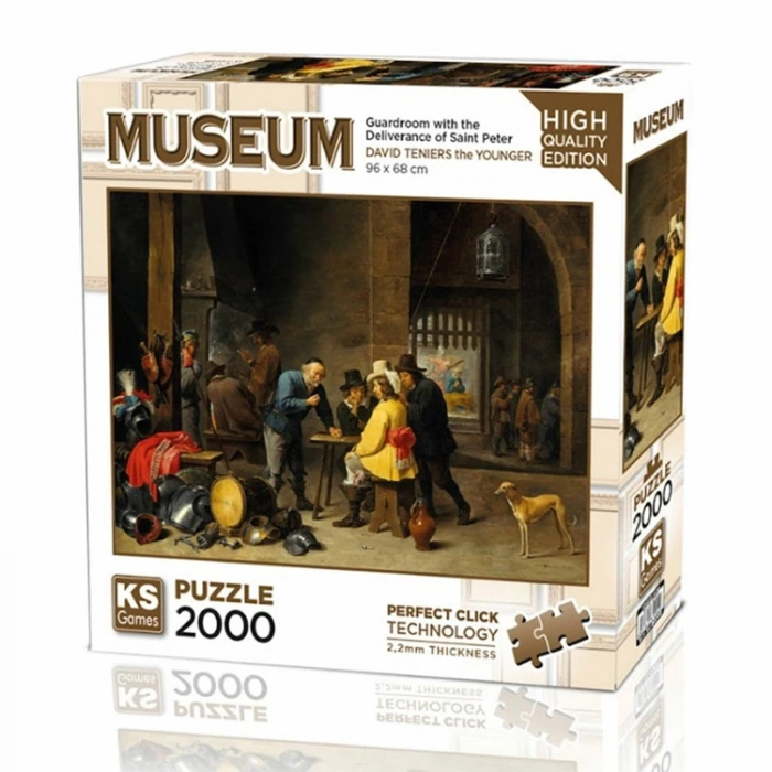 KS GAMES 22518 GUARDROOM WITH THE DELIVERANCE OF SAINT PETER 96x68cm YAPBOZ/PUZZLE 2000 PARÇA