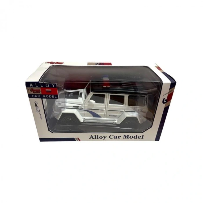 VARDEM  C2433 ALLOY CAR ÇEK BIRAK IŞIKLI VE SESLİ AÇILABİLİR KAPI MOTORLU 1:24 POLİS JEEP KUTULU 6+  TEKLİ