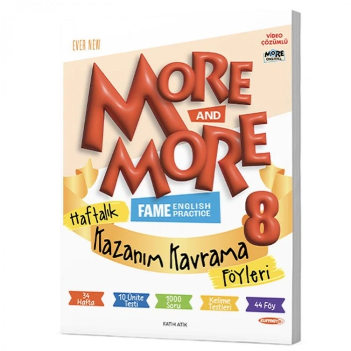 KURMAY 8. SINIF MORE & MORE HAFTALIK KAZANIM KAVRAMA FÖYLERİ 40 FÖY