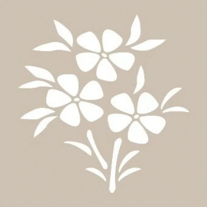 MİART D-898 STENCİL ŞABLON 15x20 - ÇİÇEKLER 1