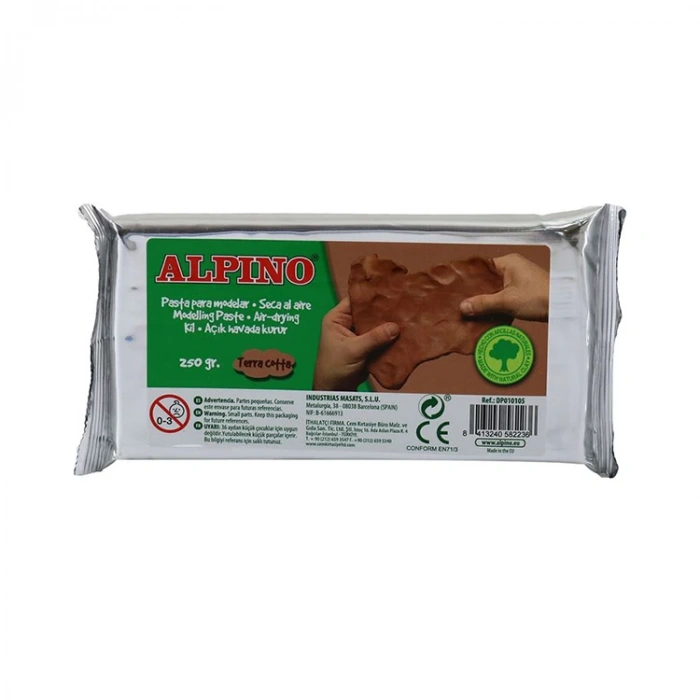 ALPİNO DP010105 ŞEKİLLENDİRME KİLİ 250GR TERRA COTTA