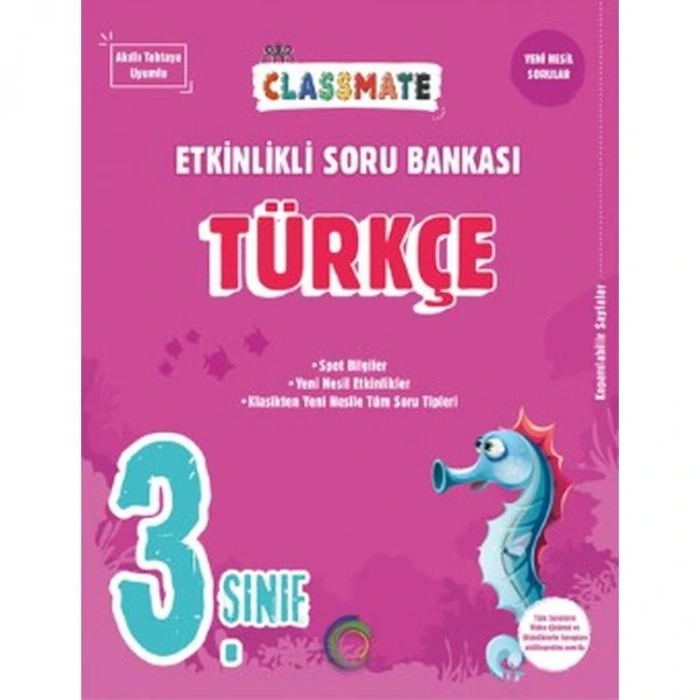 OKYANUS  3. SINIF CLASSMATE TÜRKÇE ETKİNLİKLİ SORU BANKASI