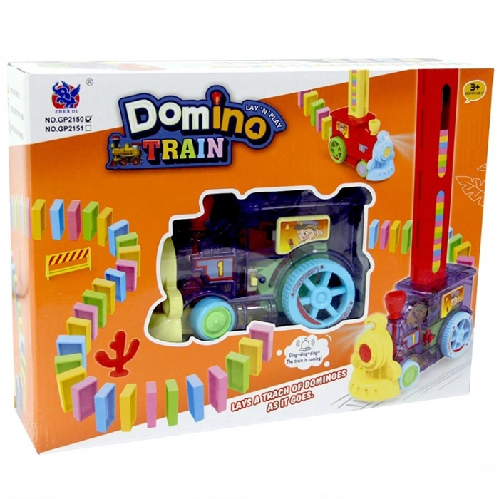 CAN TOYS GP2150 PİLLİ DOMİNOLU TREN KUTULU