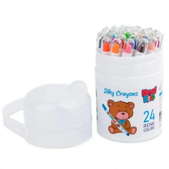 KRAF KK505 KİDS PASTEL BOYA SILKY CRAYONS 24 LÜ