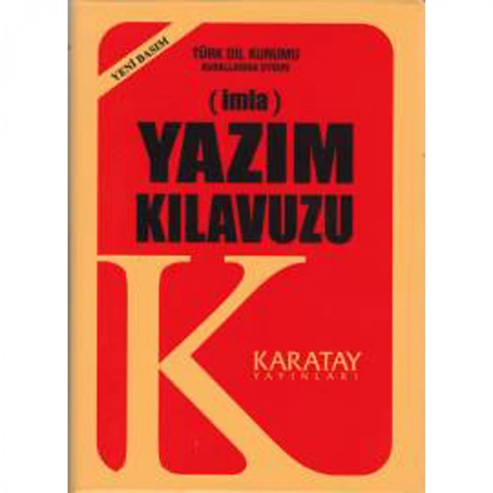 YAZIM KILAVUZU (İMLA) - (PLASTİK KAPAK)