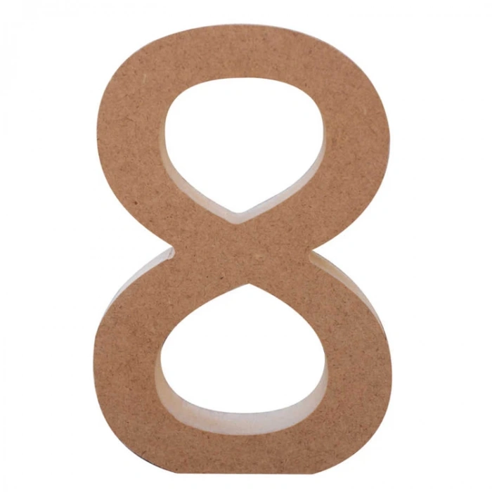 TEKNOPOİNT AHŞAP HR60 18mm.AYAKTA DURAN RAKAM 8