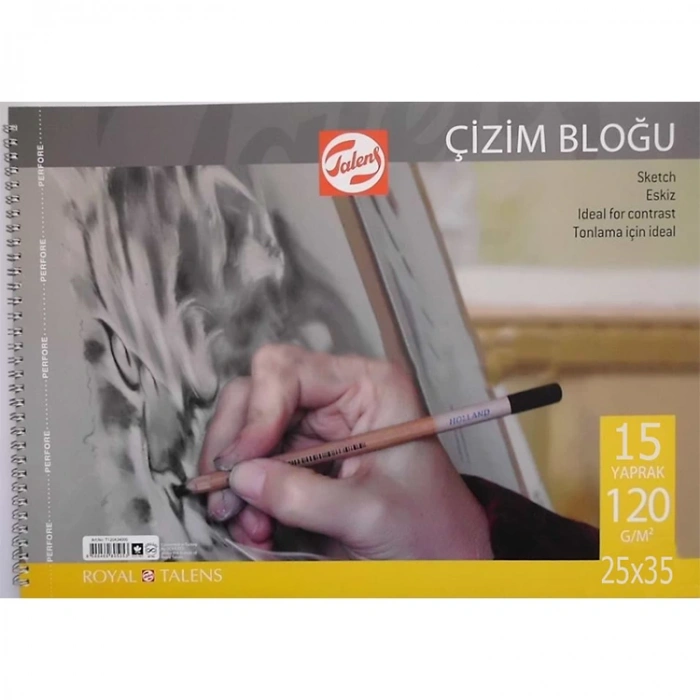 TALENS RESİM DEFTERİ - ÇİZİM BLOĞU 25x35cm 120gr. 15YP. - T120253515
