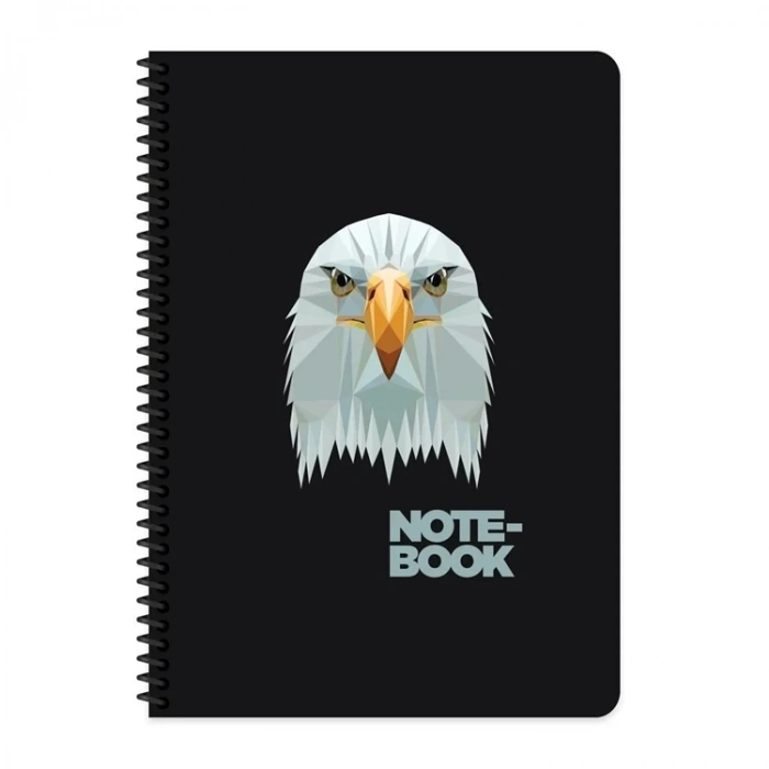 KESKİN COLOR JUNGLE A4 SPİRALLİ KARTON KAPAK 80 YP. KARELİ DEFTER  385712-99