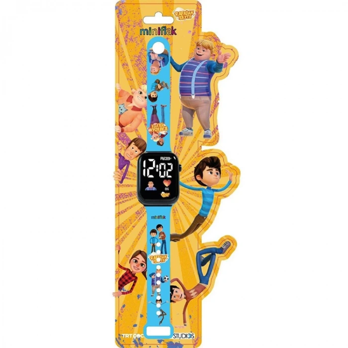 MİNİFLAK RAFADAN TAYFA 5091 LİSANSLI LED ÇOCUK KOL SAATİ MAVİ