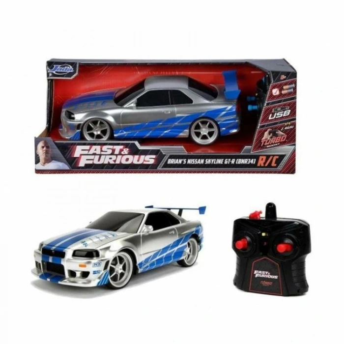 SUNMAN JADA S000006495 FAST & FURIOUS BRIANS NISSAN SKYLINE GT-R R34 UZAKTAN KUMANDALI ARABA