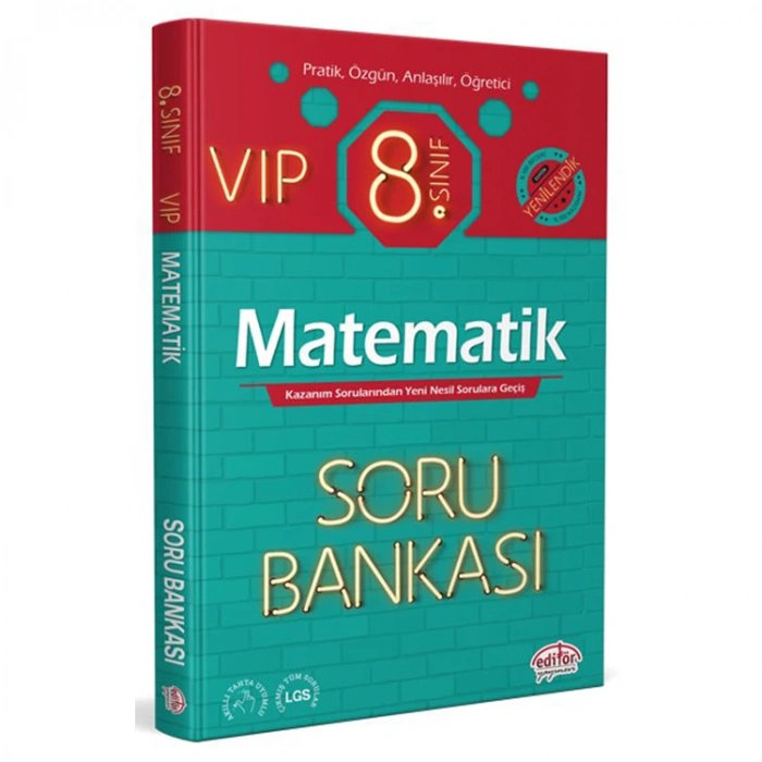 EDİTÖR 8. SINIF VIP MATEMATİK SORU BANKASI