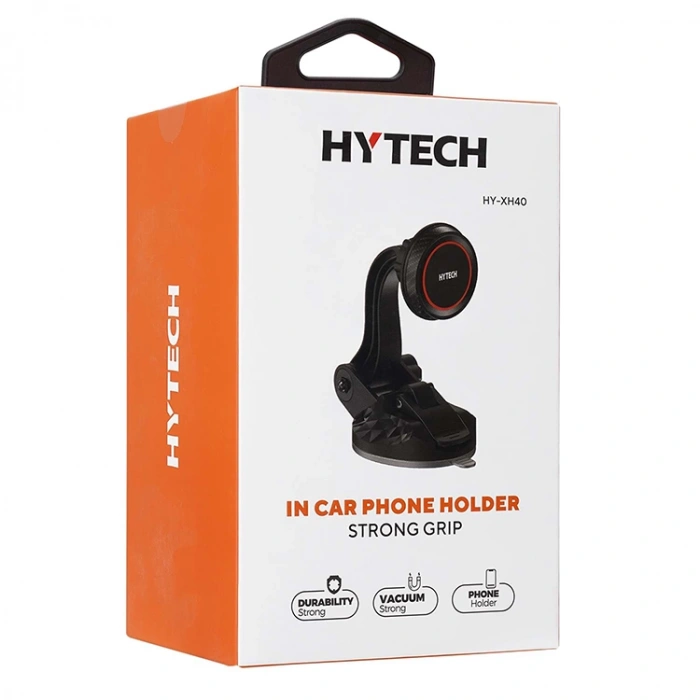 HYTECH HY-XH40 UNİVERSAL AYARLANABİLİR SİYAH MIKNATISLI TELEFON TUTUCU