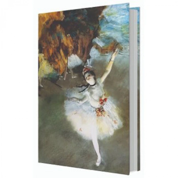 DEFFTER ART OF WORLD / EDGAR DEGAS THE STAR 14X20 SERT KAPAK ÇİZGİLİ DEFTER 96 YP.