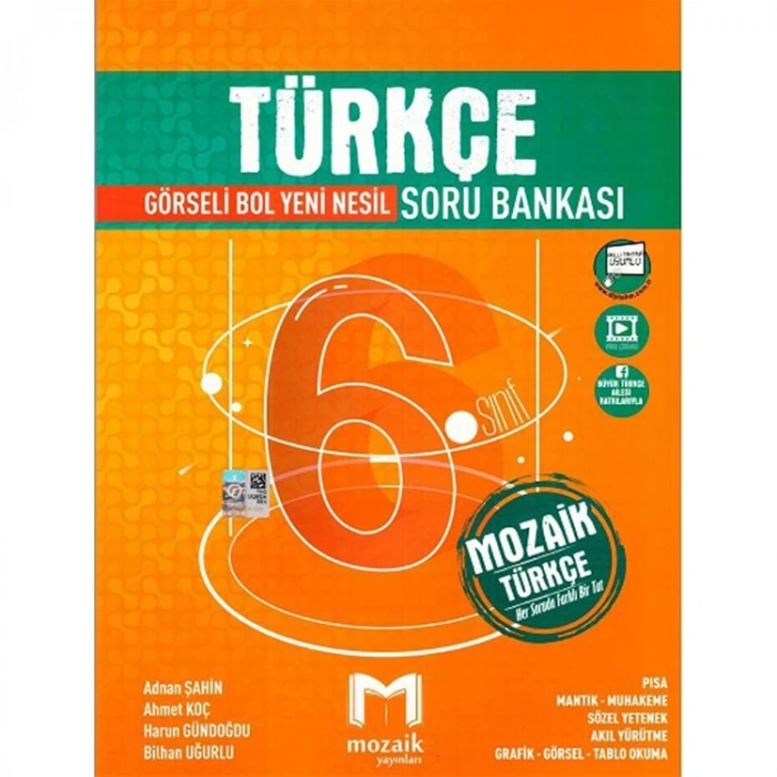 MOZAİK YAYINLARI 6. SINIF TÜRKÇE SORU BANKASI