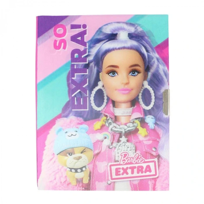 CEM BARBIE B-880 3D (ÜÇ BOYUTLU) KİLİTLİ HATIRA DEFTERİ 14.5X19cm ÇİZGİLİ