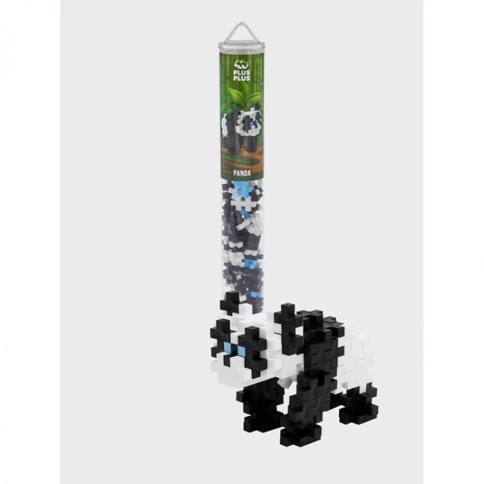 PLUS-PLUS 4195 PANDA MİNİ MİX BLOK PUZZLE YAPI SETİ 100 PARÇA TÜP