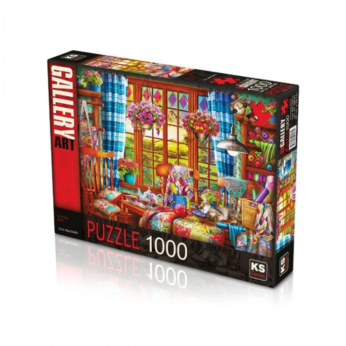 KS GAMES 20565 STITCHING ROOM 68x48cm YAPBOZ/PUZZLE 1000 PARÇA