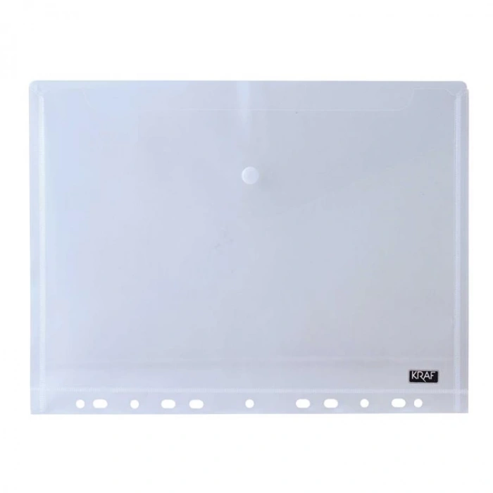 KRAF ÇITÇITLI DOSYA 11 DELİKLİ A4 ŞEFFAF 1229