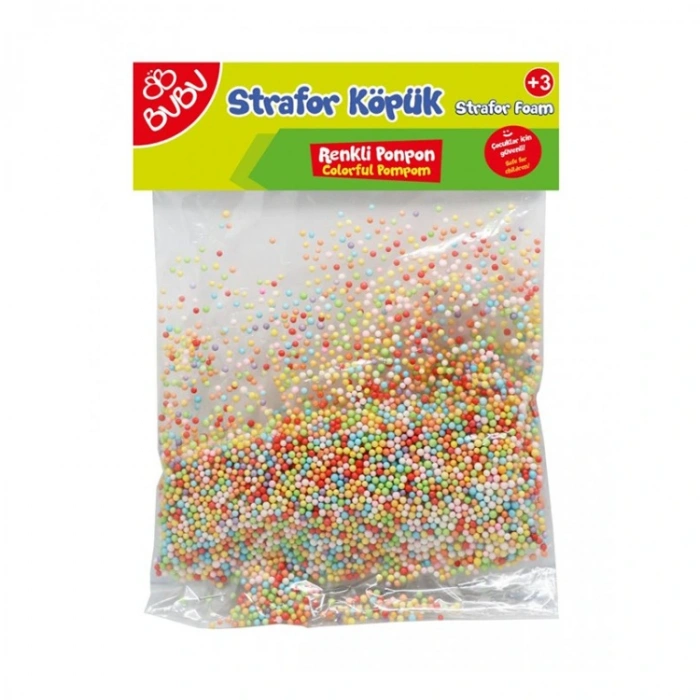 BUBU BUBU-KP0036 STRAFOR KÖPÜK RENKLİ PONPON