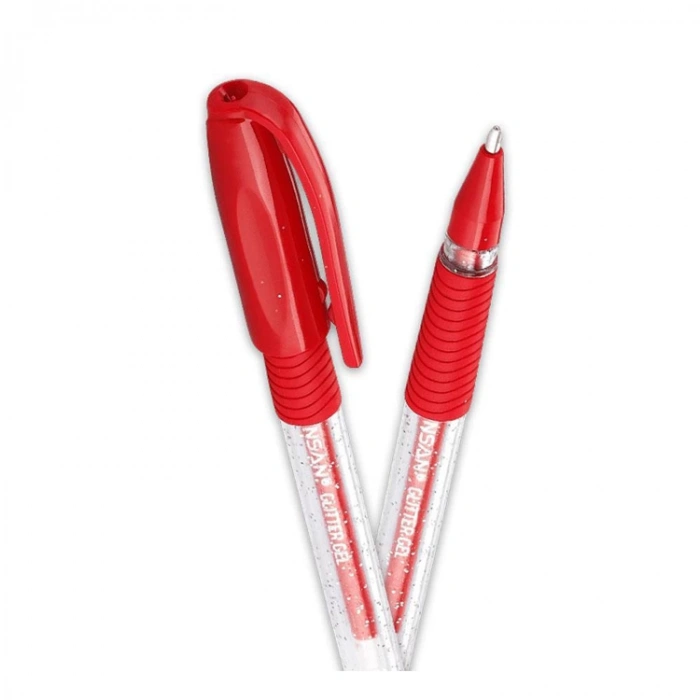 PENSAN GLITTER SİMLİ JEL KALEM KIRMIZI