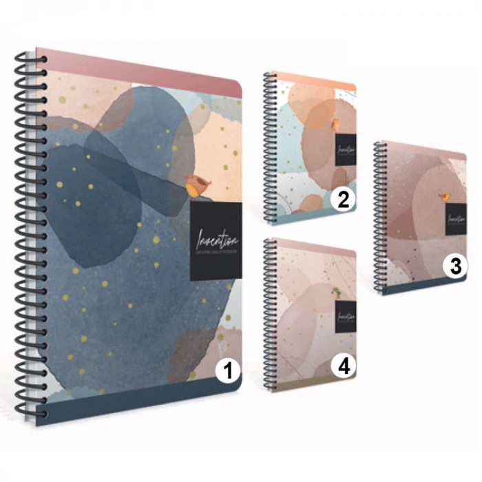GIPTA INVENTION SPİRALLİ SERT KAPAK 17x24 120YP.KARELİ DEFTER