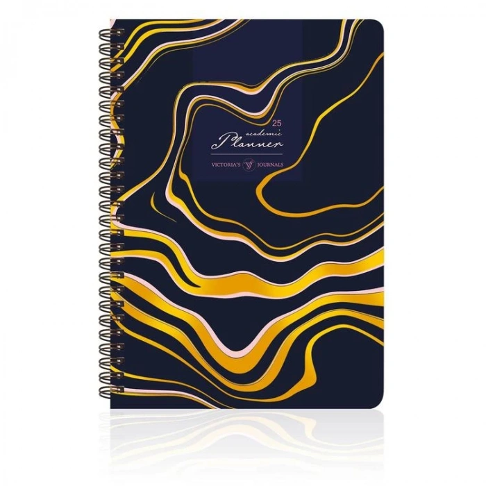 VICTORIAS JOURNALS 1804 SPİRALLİ A5 2024-2025  AKADEMİK AJANDA