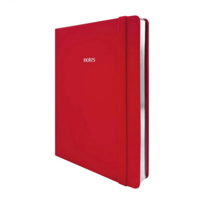 VICTORIAS JOURNALS 1659 BUJO VEGAN DERİ 14X21 160gr.96YP. ÇİZGİLİ DEFTER KIRMIZI