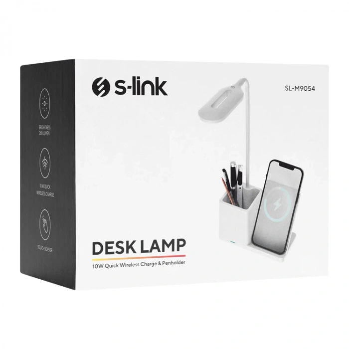 S-LİNK SL-M9054 BEYAZ TYPE-C 15W KABLOSUZ ŞARJ CİHAZLI  KALEMLİK