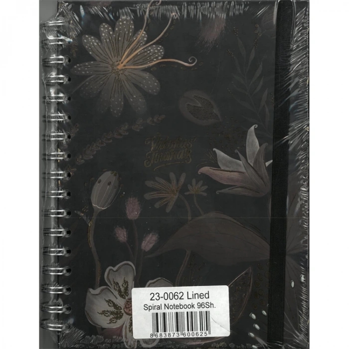 VICTORIAS JOURNALS 0062 NOTES 17x24cm SPİRALLİ SERT KAPAK 90gr. 96YP. ÇİZGİLİ DEFTER