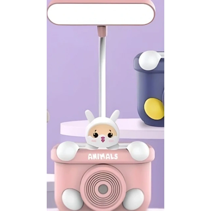 HUN BEST 6-119 LEDLİ MASA LAMBASI KAMERA ŞEKİLLİ  USB ŞARJ KALEMTRAŞLI 6+ - TEKLİ