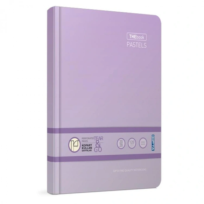 GIPTA THEBOOK PASTELS İPLİKLİ DİKİŞLİ SERT KAPAK DEFTER 17X24 160 YP.ÇİZGİLİ - 3048