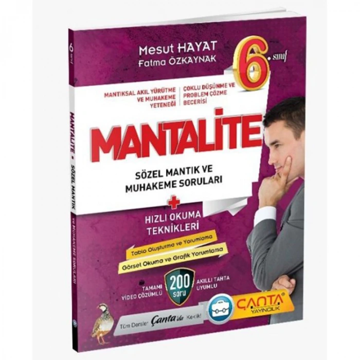 ÇANTA 6. SINIF YENİ NESİL SÖZEL MANTIK VE MUHAKEME SORULARI